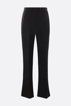 pantalone flare in lana