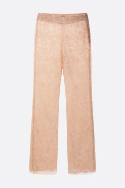 pantalone flare in pizzo