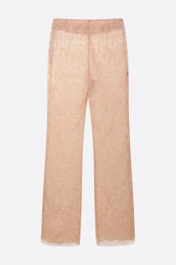 pantalone flare in pizzo