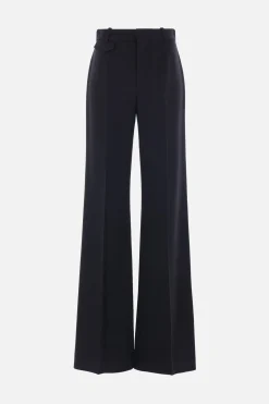 pantalone flare in soft crepe