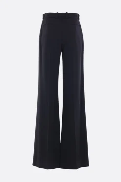 pantalone flare in soft crepe