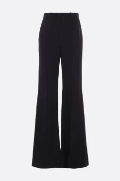 pantalone flare in viscosa fluida