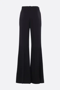 pantalone flare in viscosa fluida