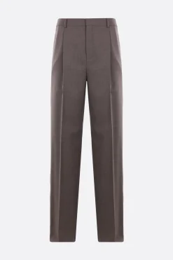 pantalone in chiné di lana