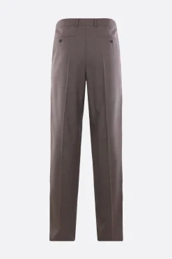 pantalone in chiné di lana