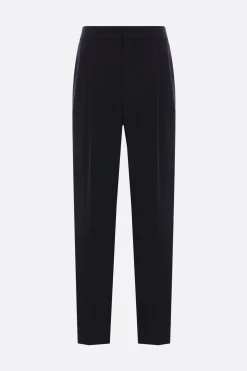 pantalone in crepe di lana