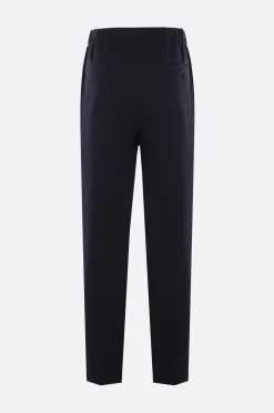 pantalone in crepe di lana