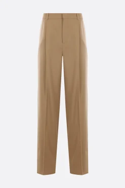 pantalone in gabardine di lana
