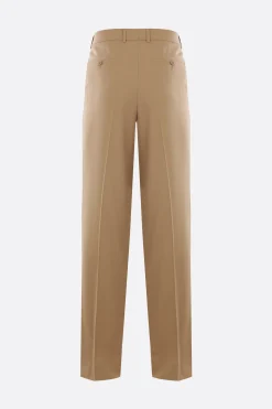 pantalone in gabardine di lana