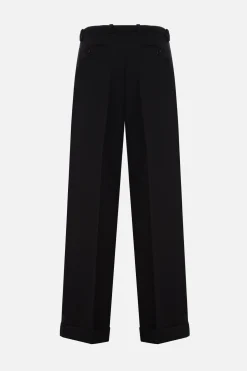 pantalone in lana a gamba larga Exquisite Rockstar