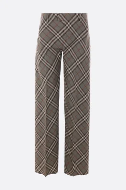pantalone in lana Check