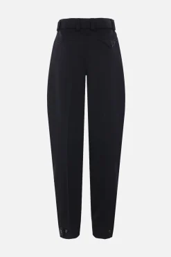pantalone in lana con cintura