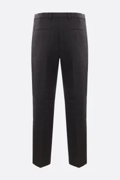 pantalone in lana con pieghe