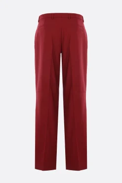 pantalone in lana con spacchi