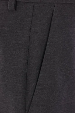 pantalone in lana con spacchi