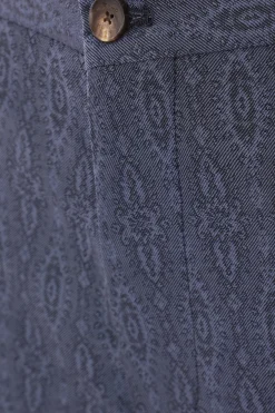 pantalone in lana stampa Paisley