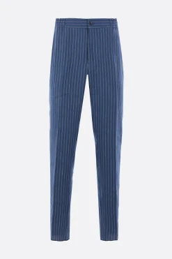 pantalone in lino a righe