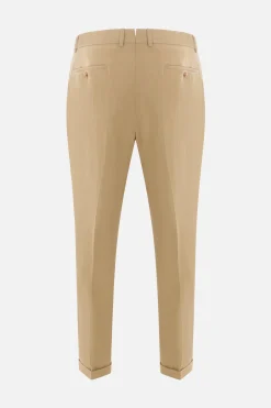 pantalone in lino con pinces