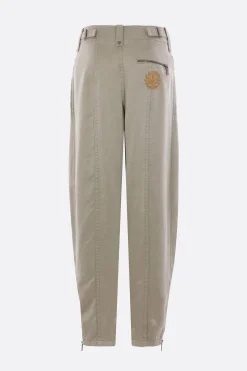 pantalone in lyocell patch B Crest