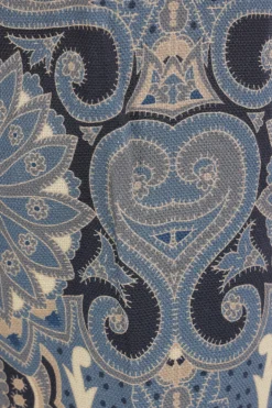 pantalone in misto lino stampa Paisley