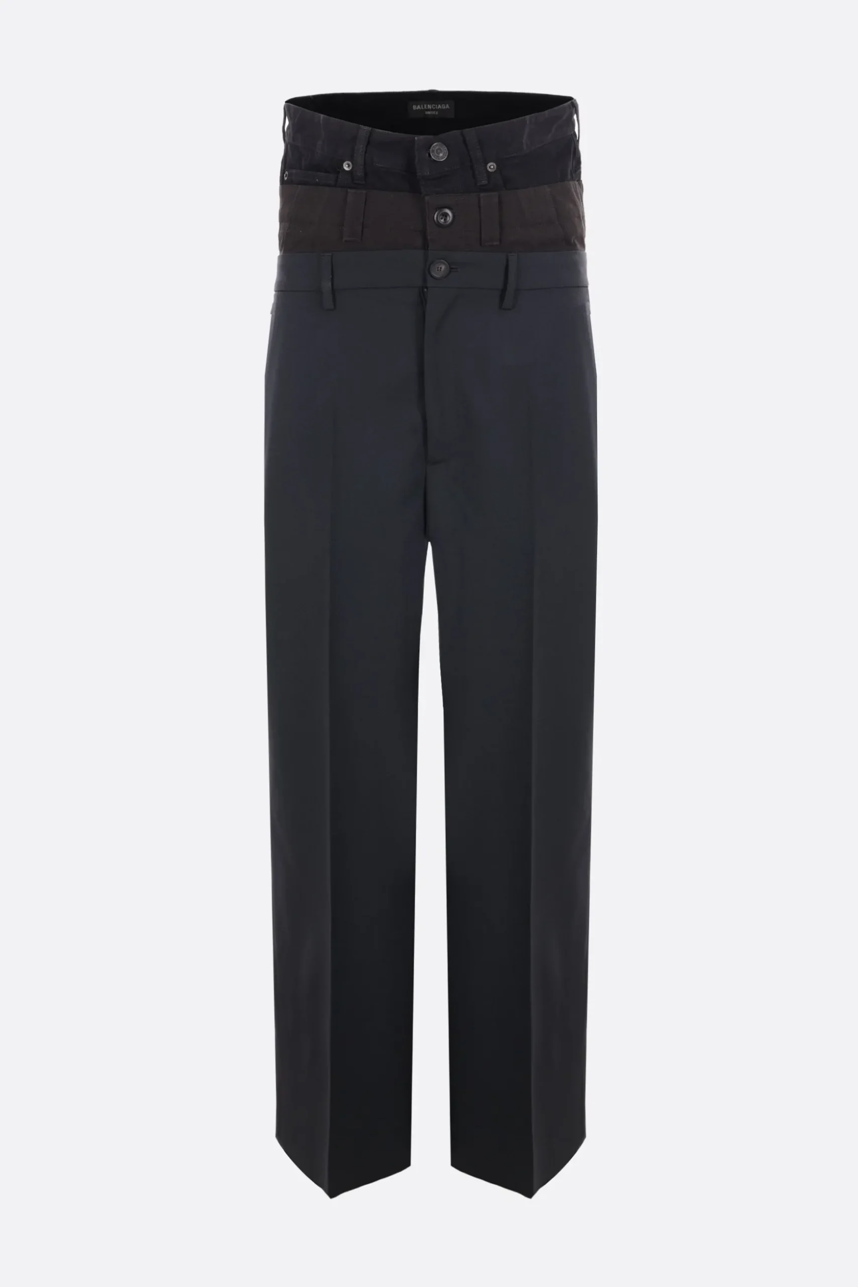 pantalone in twill con tre girovita