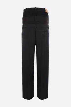 pantalone in twill con tre girovita