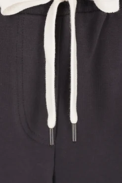 pantalone jogging a gamba ampia in jersey