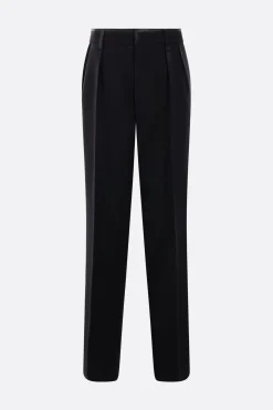 pantalone oversize in lana