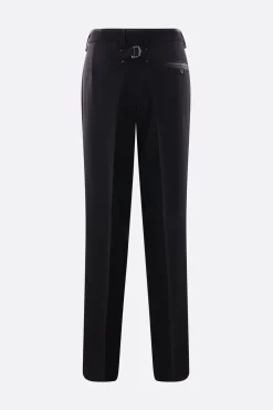 pantalone oversize in lana