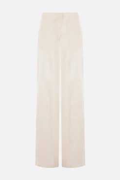 pantalone palazzo in gabardine
