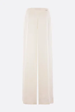 pantalone palazzo in gabardine