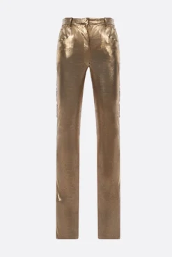 pantalone skinny-fit in maglia metallica Oroton