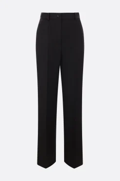 pantalone tuxedo a gamba dritta in gabardine