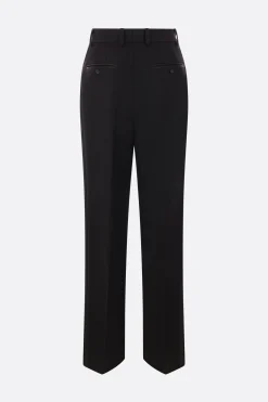 pantalone tuxedo a gamba dritta in gabardine