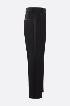 pantalone tuxedo slim-fit in gabardine