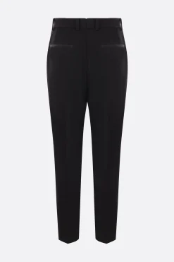 pantalone tuxedo slim-fit in gabardine