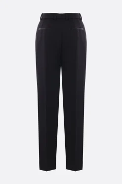 pantalone tuxedo slim-fit in gabardine