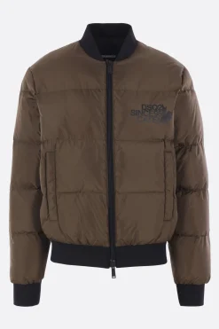 piumino in nylon stampa logo