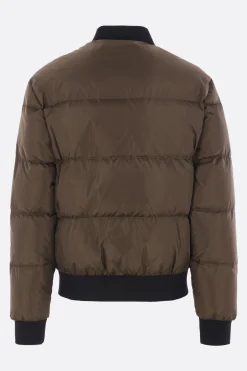piumino in nylon stampa logo