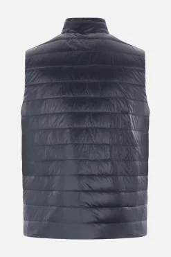 piumino smanicato reversibile in nylon ultralight