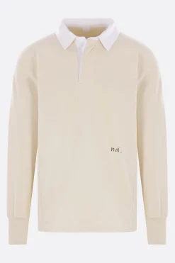 polo a maniche lunghe in cotone