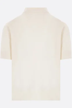 polo in cotone placca logo