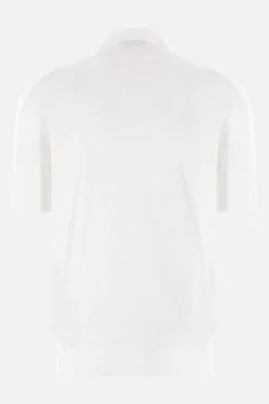 polo in maglia di cotone