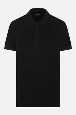 polo in piquet con ricamo logo