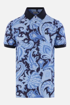 polo in piquet stampa Paisley