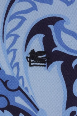 polo in piquet stampa Paisley
