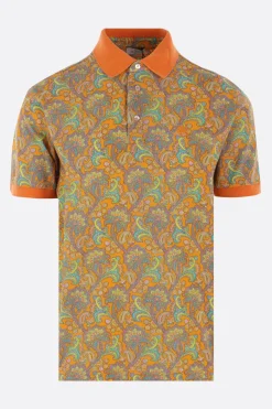polo in piquet stampa Paisley