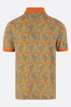 polo in piquet stampa Paisley