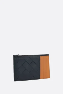 porta carte con zip in Intrecciato VN