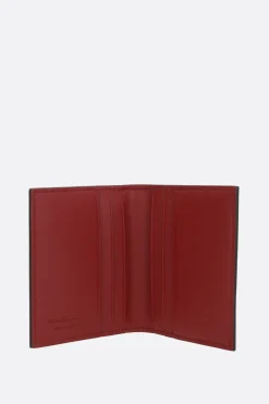 porta carte di credito Gancini in pelle martellata